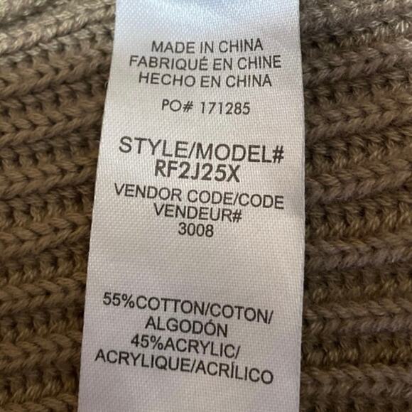 Splendid Women's Tan Sleeveless Knit Open Pocket Cardigan Sweater Top Size S - Picture 5 of 5